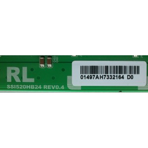 BACKLIGHT INVERSOR RL / MITSUBISHI LJ97-01497A / 01497A / SSI520HB24 / MODELO	